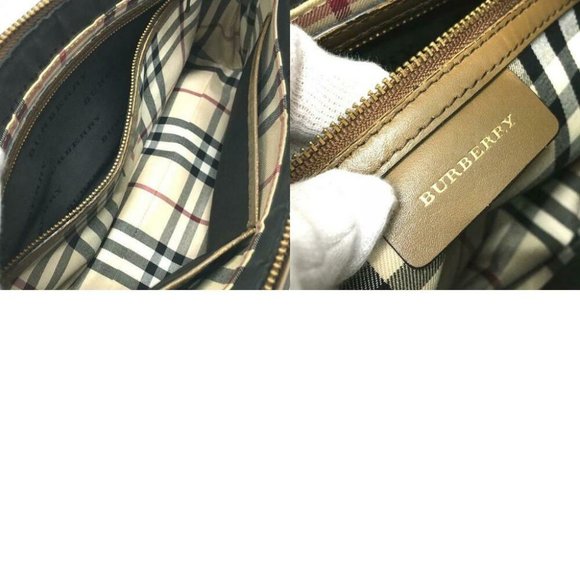 Authentic BURBERRY Inside Checkered Shoulder Bag L